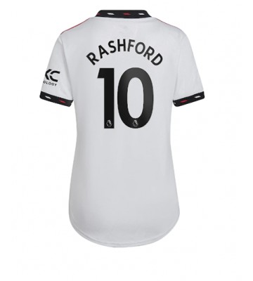 Manchester United Marcus Rashford #10 Bortedrakt Kvinner 2022-23 Kortermet